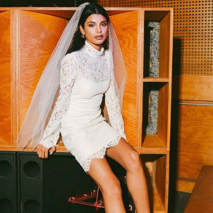 Jenny Yoo Hart bridal mini dress rental